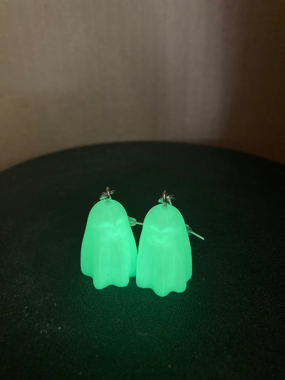 Glow in the Dark Ghost Earrings, Spooky Halloween Jewelry