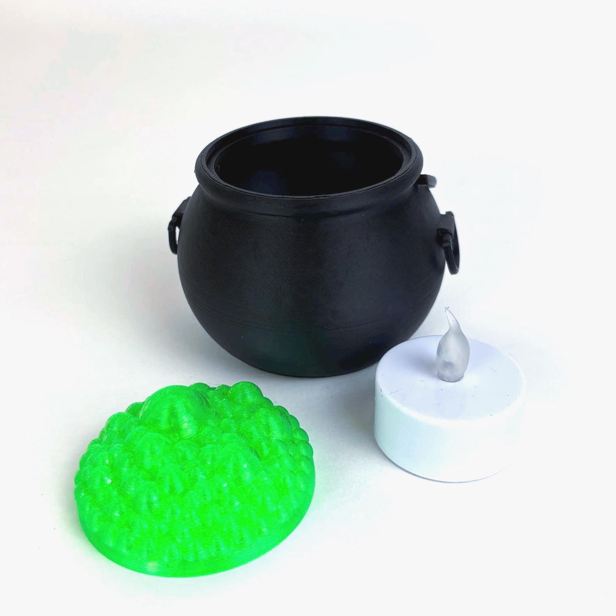 Cauldron Night Light Halloween Décor Witchy LED Lamp