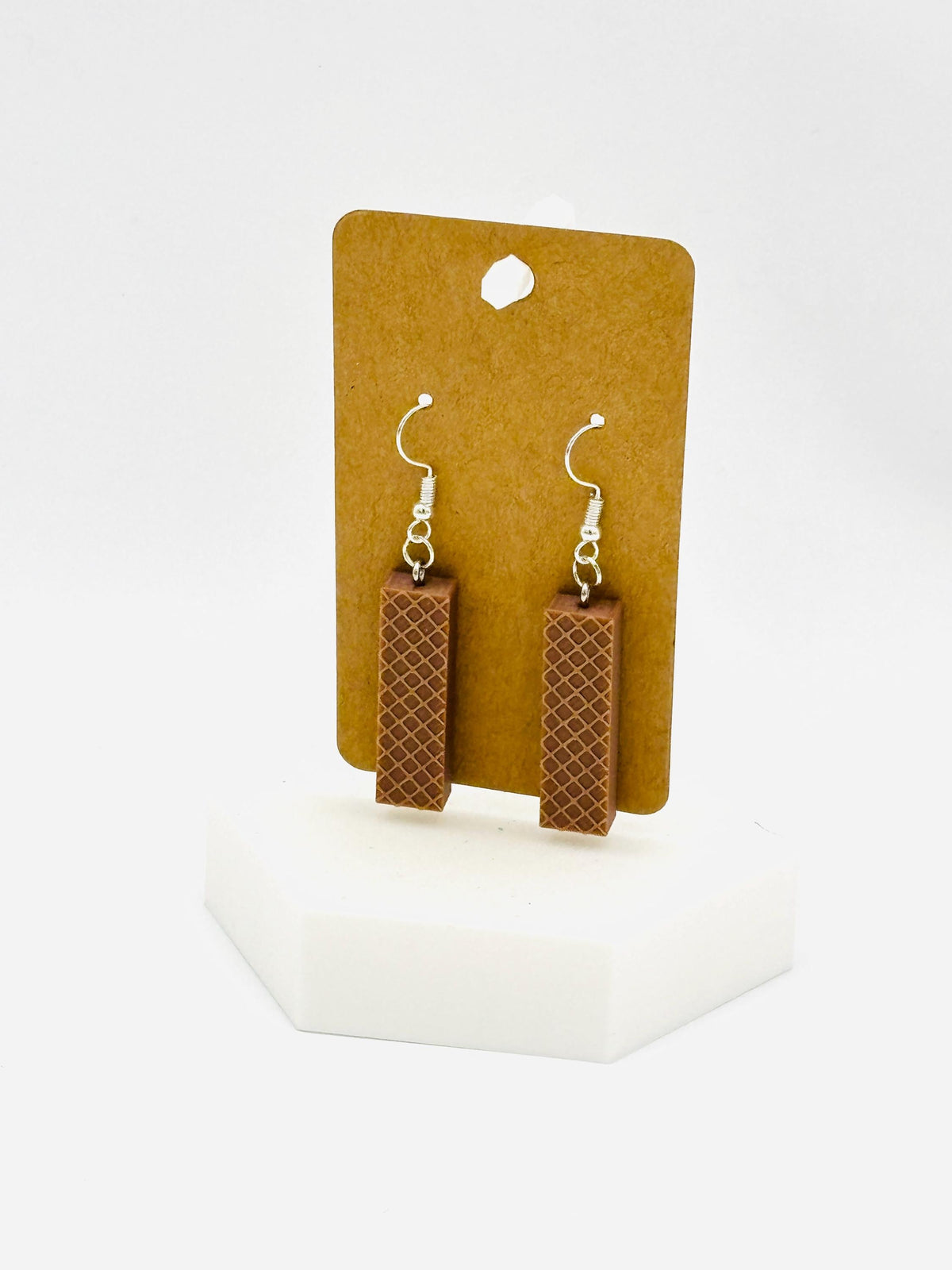Nutty Buddy Earrings Snack Cake Jewelry Novelty Dessert Dangle Earrings