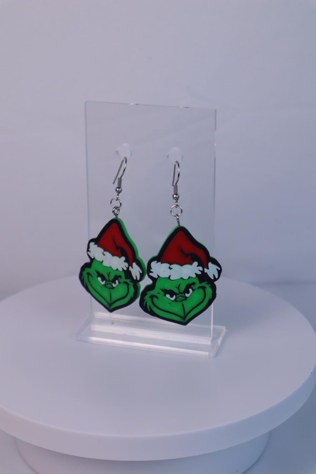 The Grinch Earrings Fun Christmas Jewelry Unique Holiday Earrings Perfect Gift for Grinch Fans Handmade Christmas Accessories