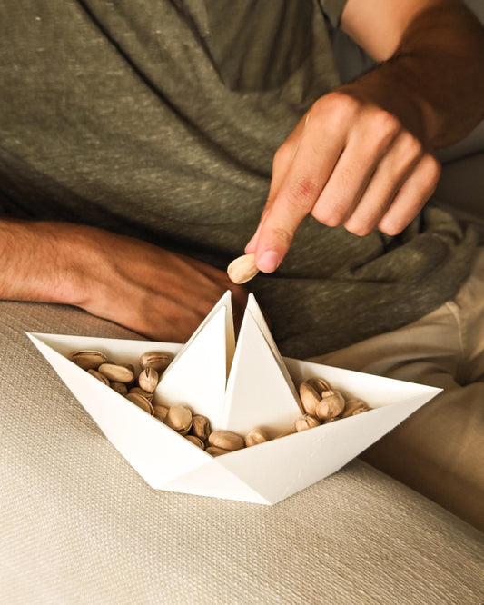 PipaShip Snack Bowl Two-in-One Boat Design for Shell Snacks