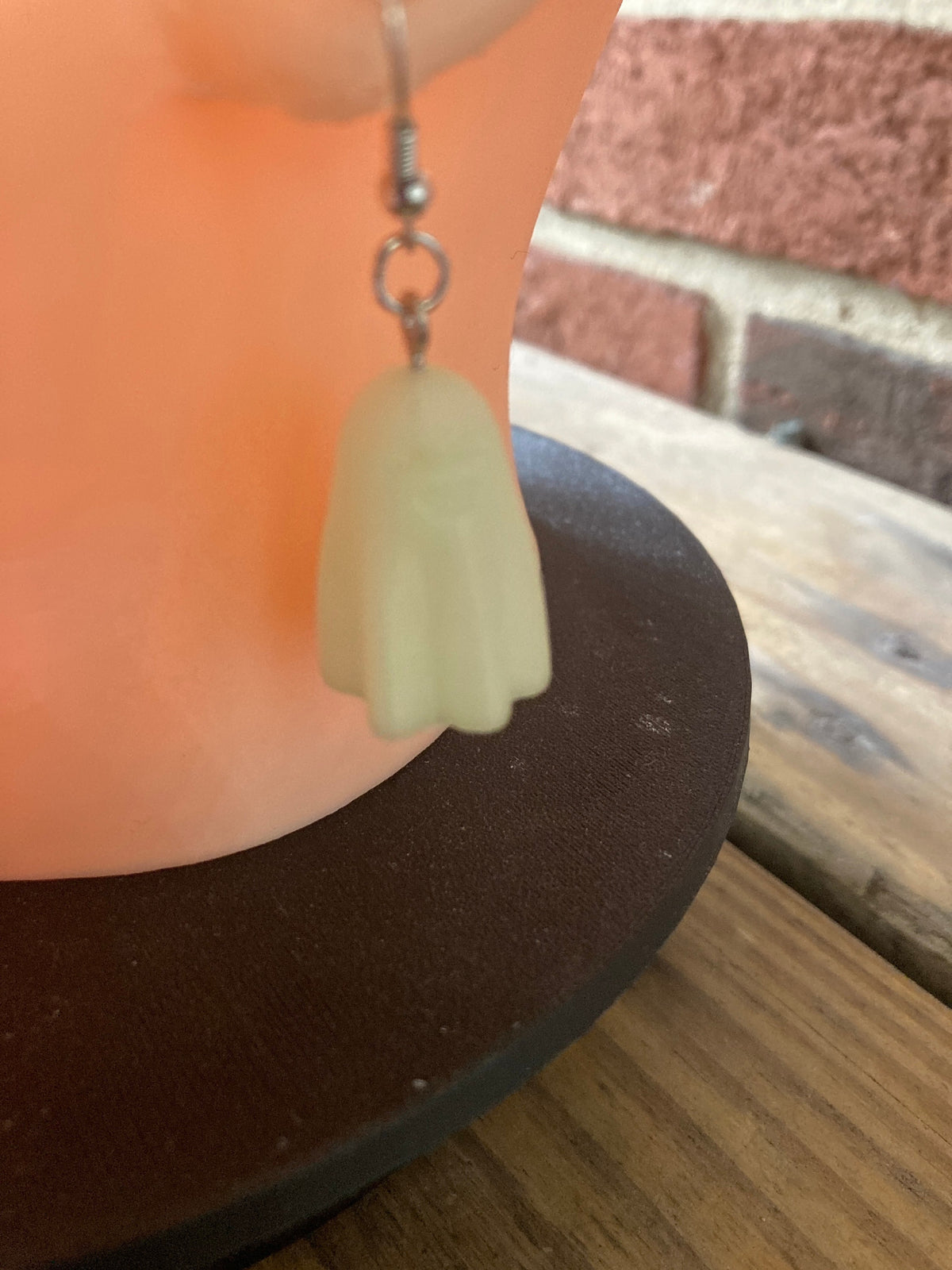 Glow in the Dark Ghost Earrings, Spooky Halloween Jewelry