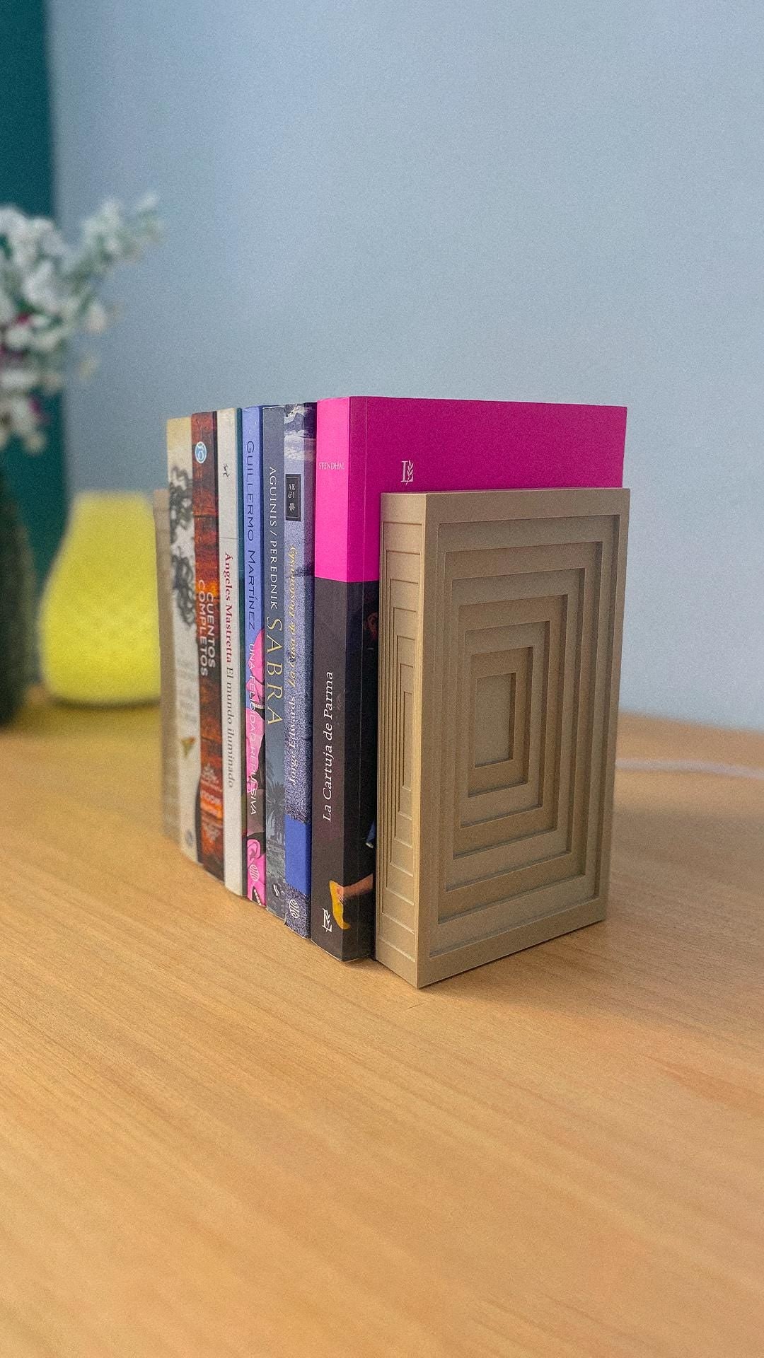 Geometric Bookends, Set of Rectangle Bookends