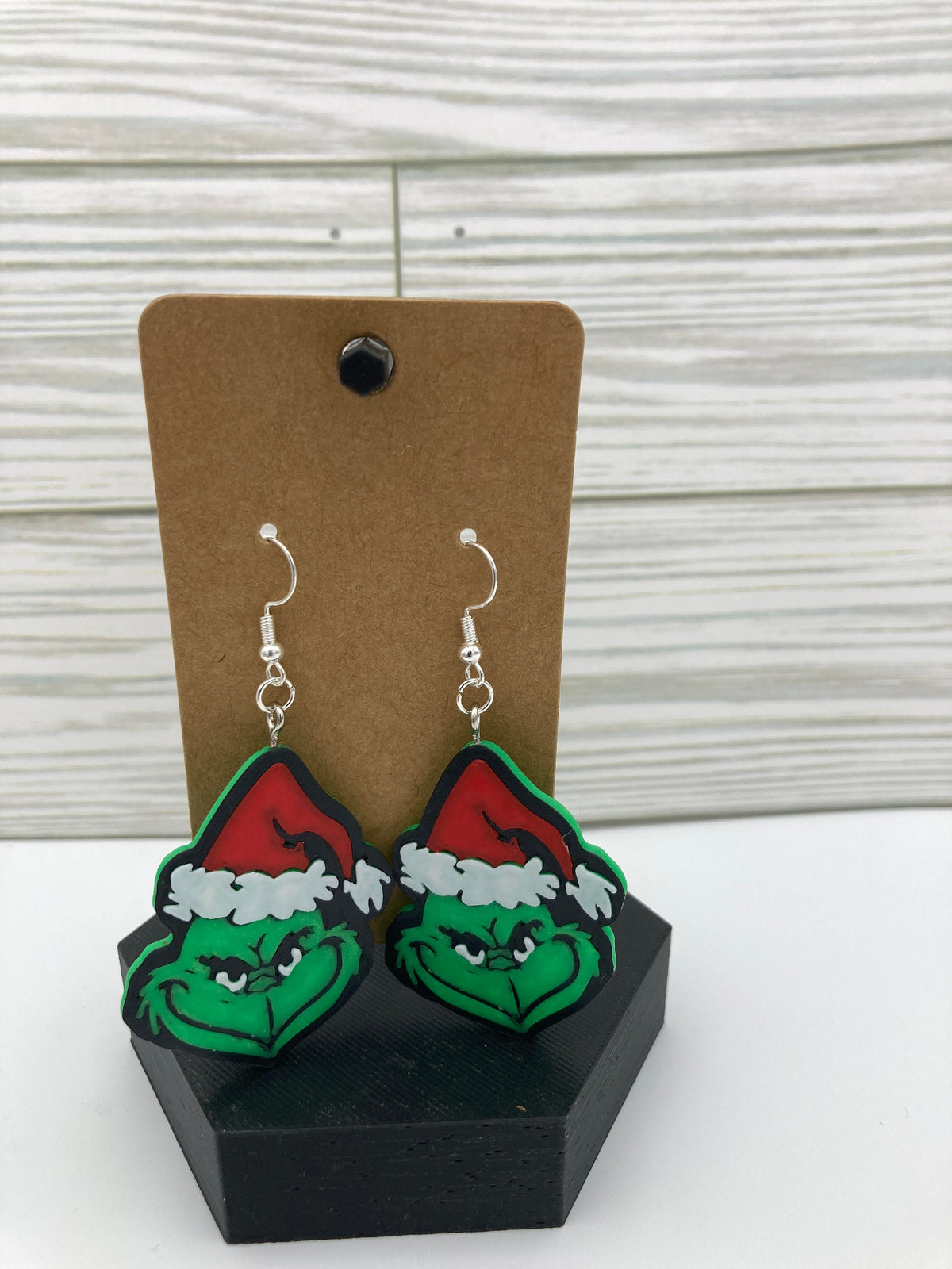 The Grinch Earrings Fun Christmas Jewelry Unique Holiday Earrings Perfect Gift for Grinch Fans Handmade Christmas Accessories