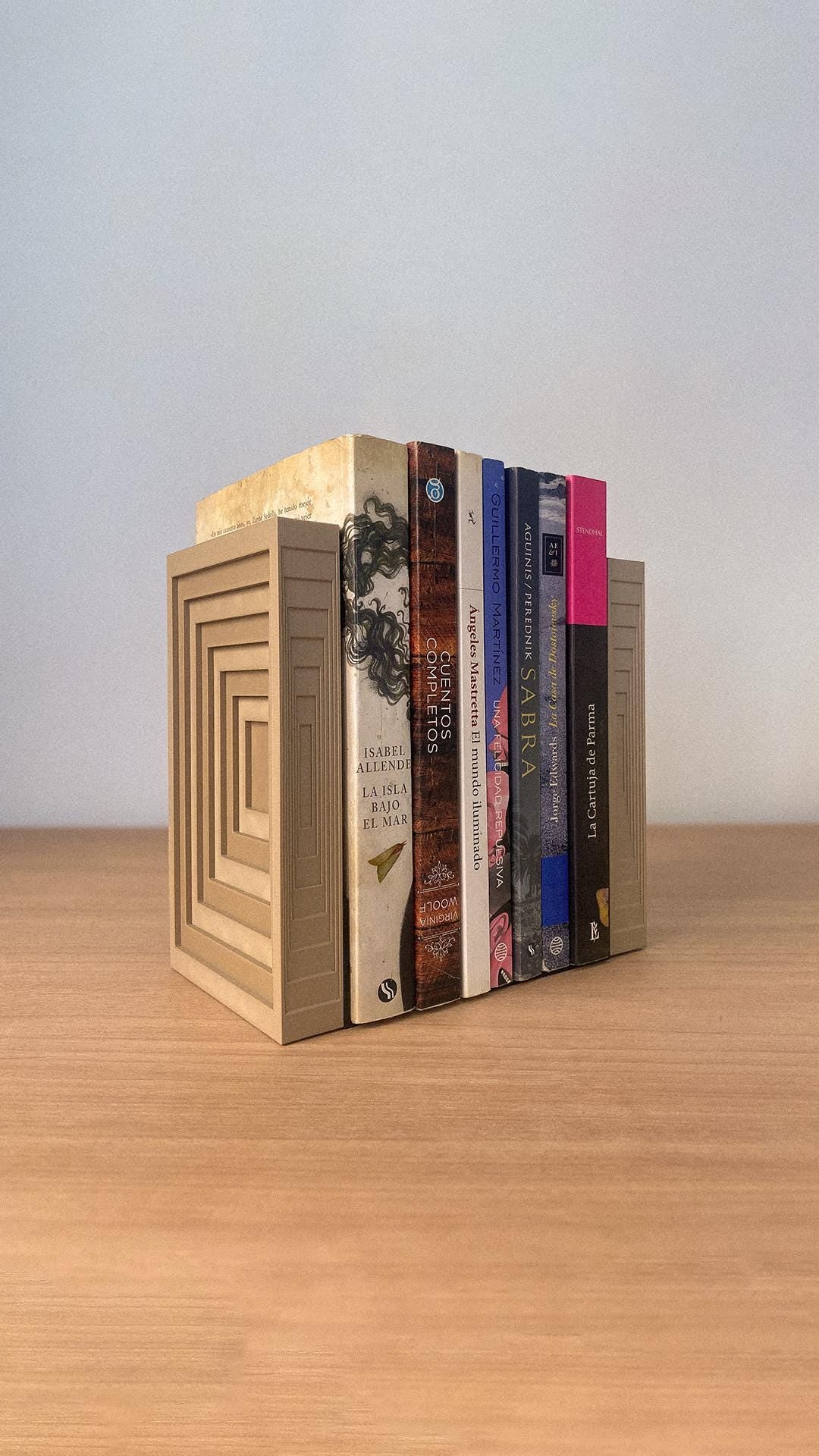 Geometric Bookends, Set of Rectangle Bookends