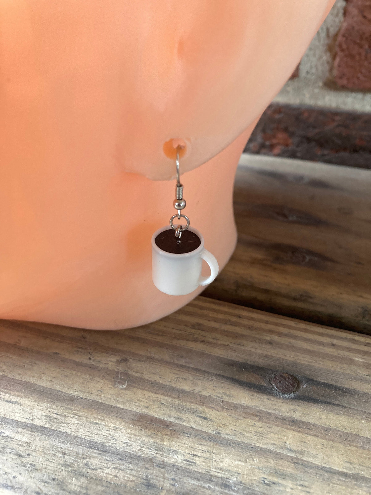 Coffee Mug Dangle Earrings, Coffee Lover Jewelry