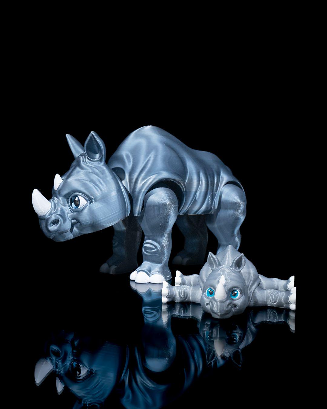 Handmade Rhino Figurine, Unique Safari Home Decor