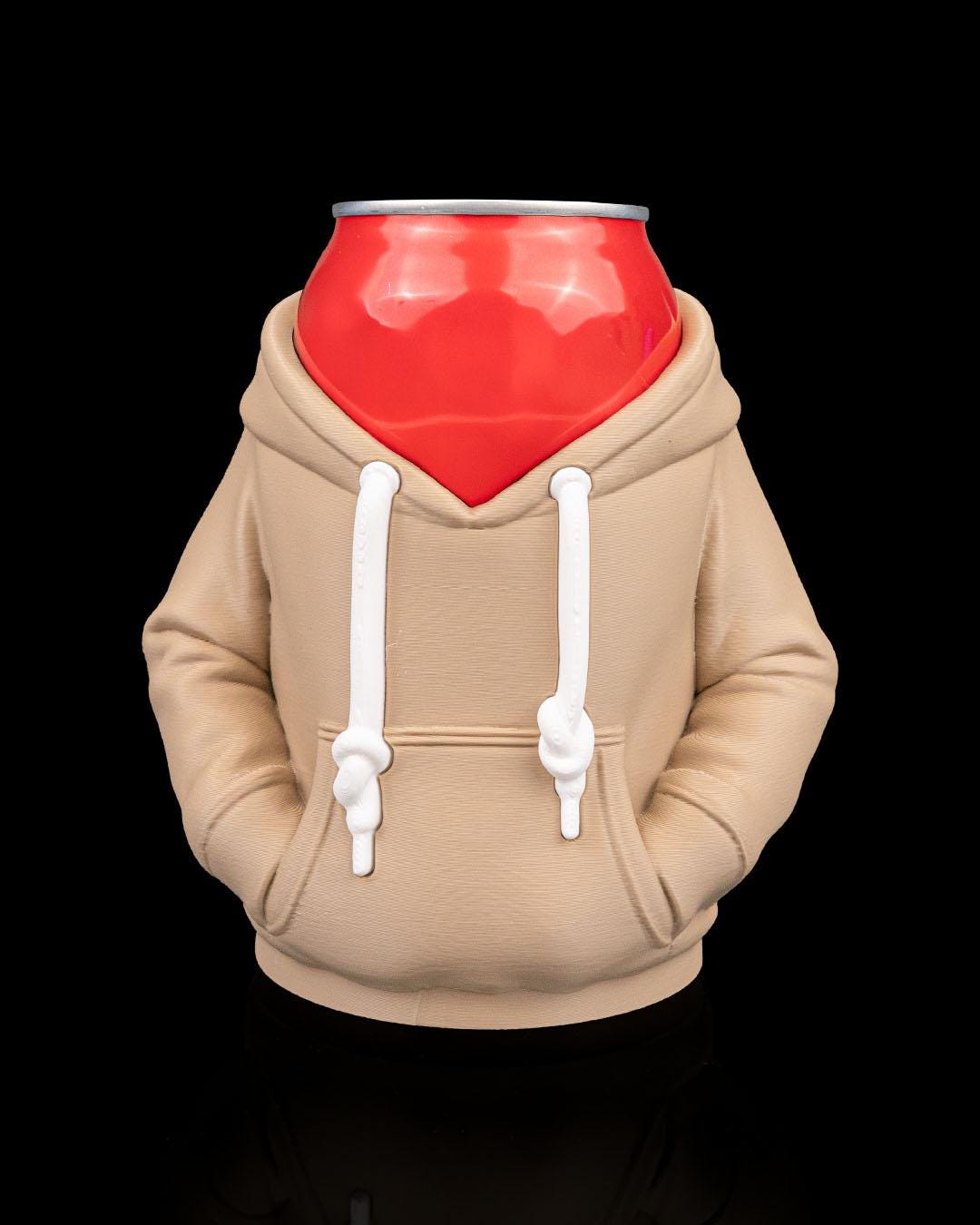 Hoodie Soda Can Holder Funny Drink Sleeve for 12oz Cans