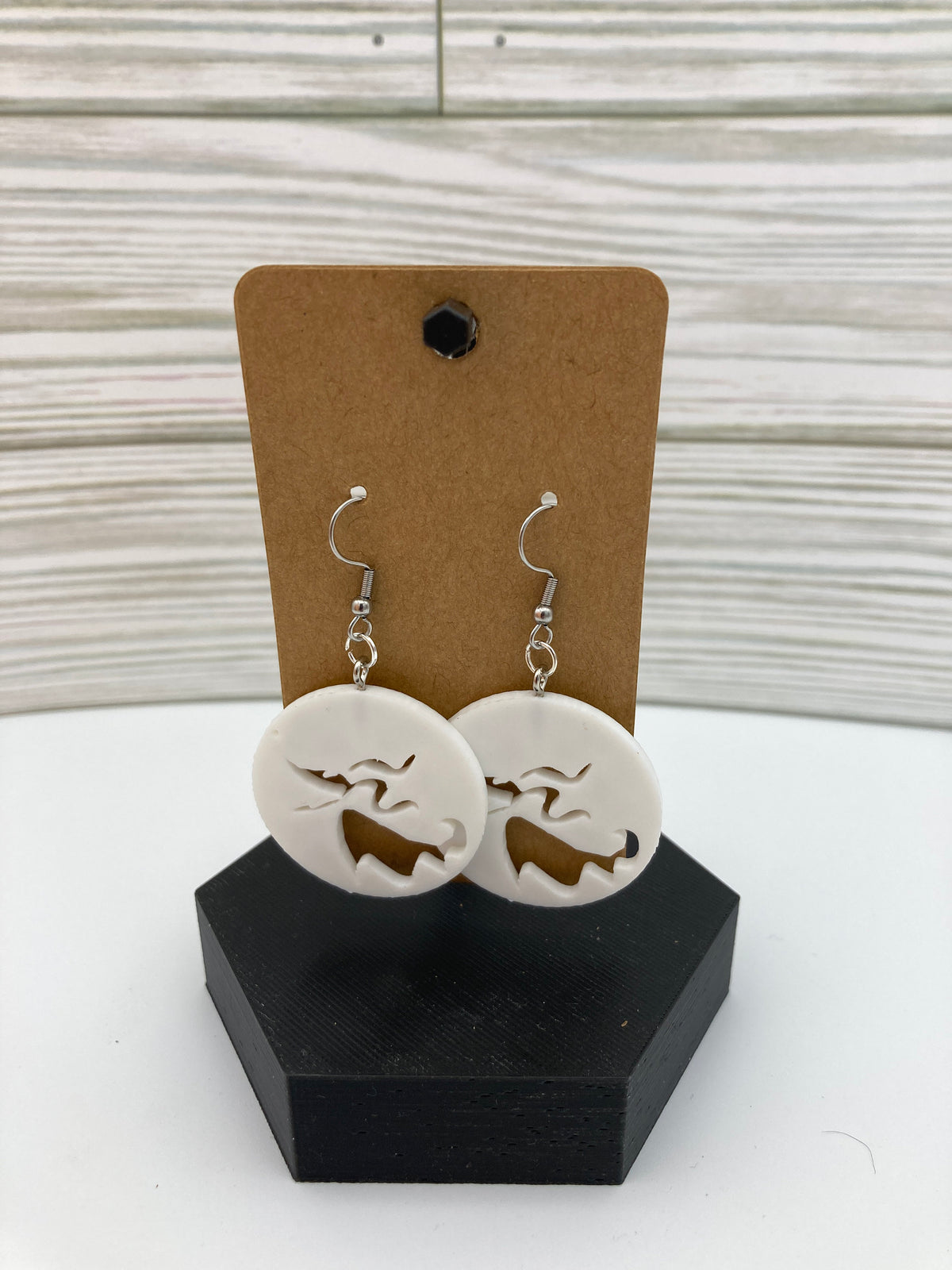 Zero from The Nightmare Before Christmas Earrings 3d Printed