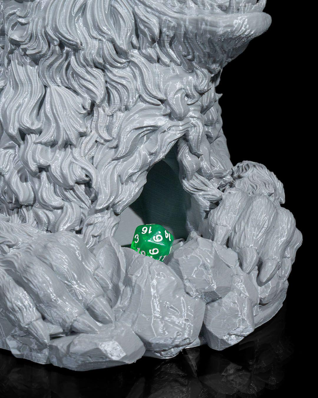Wolf Dice Tower Tabletop RPG Dice Roller Dungeon Game Accessory