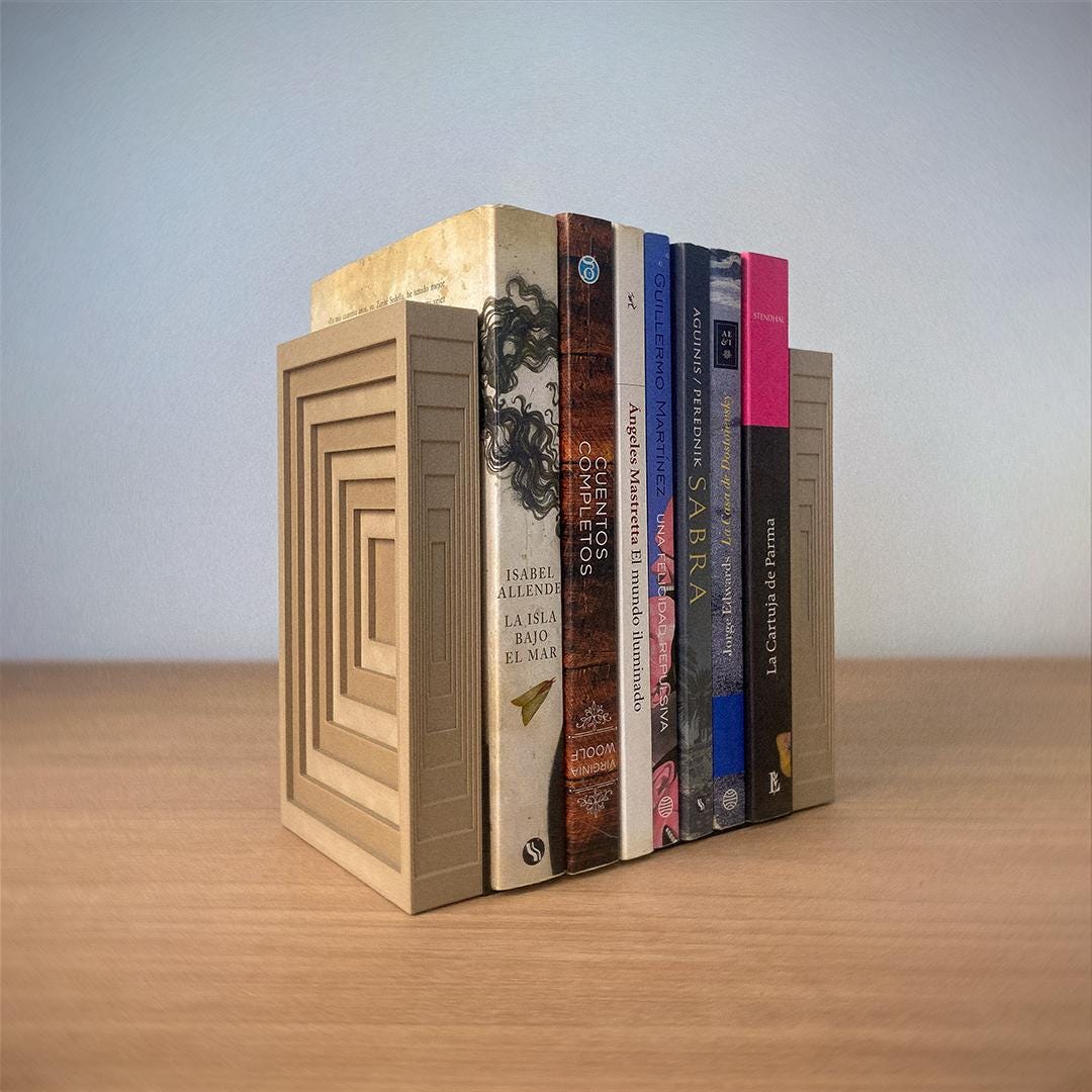 Geometric Bookends, Set of Rectangle Bookends