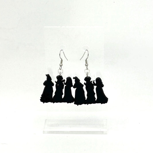 Sanderson Sisters Witch Sister Silhouette Earrings Halloween Dangle Jewelry
