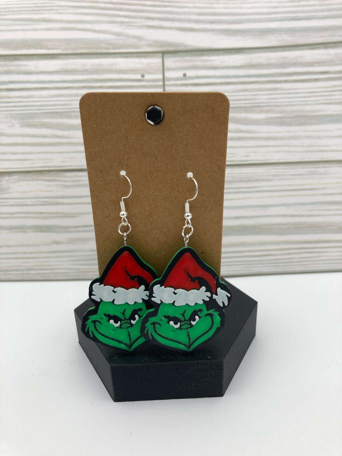 The Grinch Earrings Fun Christmas Jewelry Unique Holiday Earrings Perfect Gift for Grinch Fans Handmade Christmas Accessories