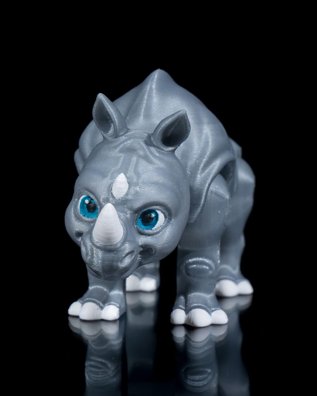 Handmade Rhino Figurine, Unique Safari Home Decor