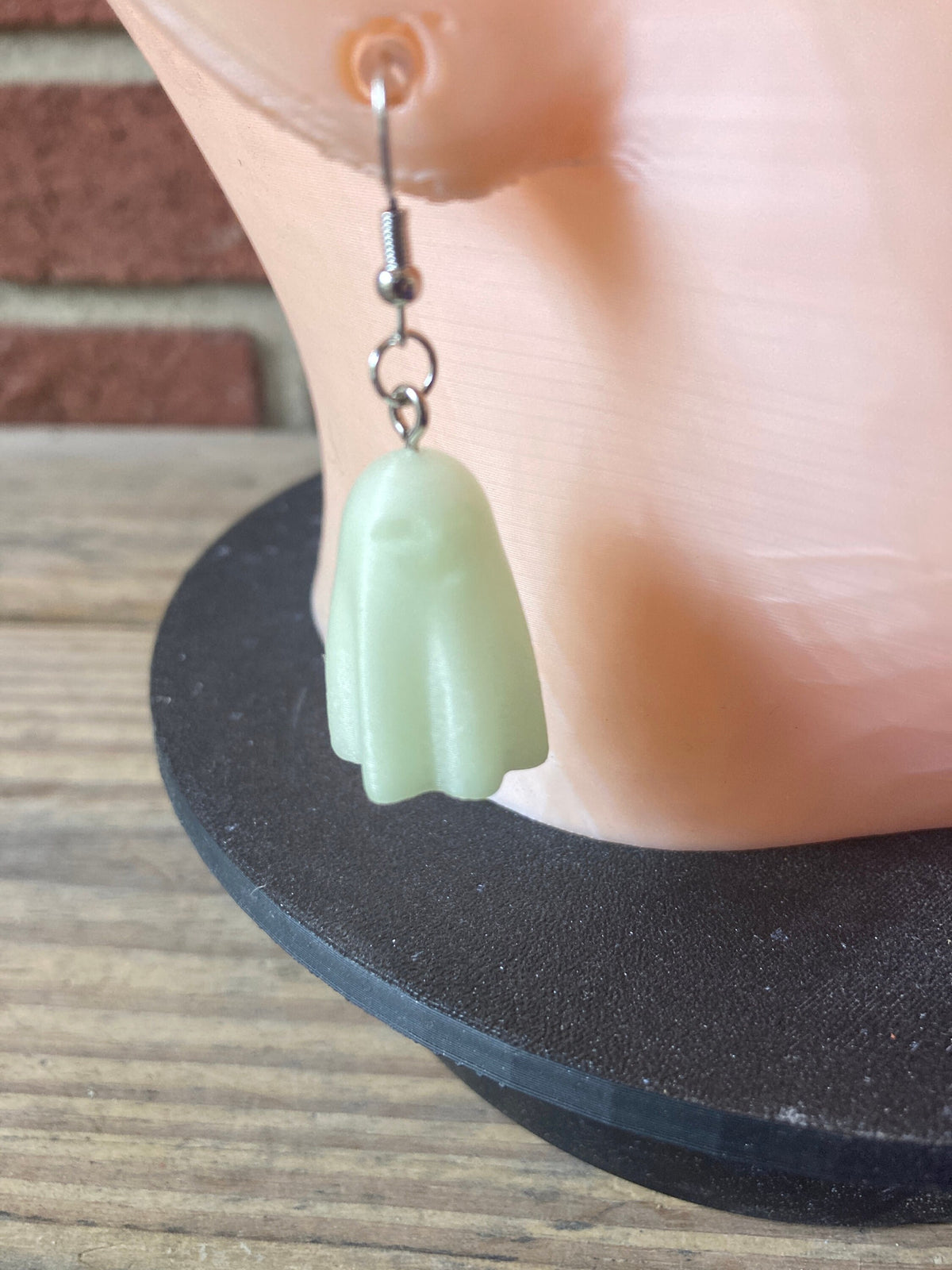 Glow in the Dark Ghost Earrings, Spooky Halloween Jewelry