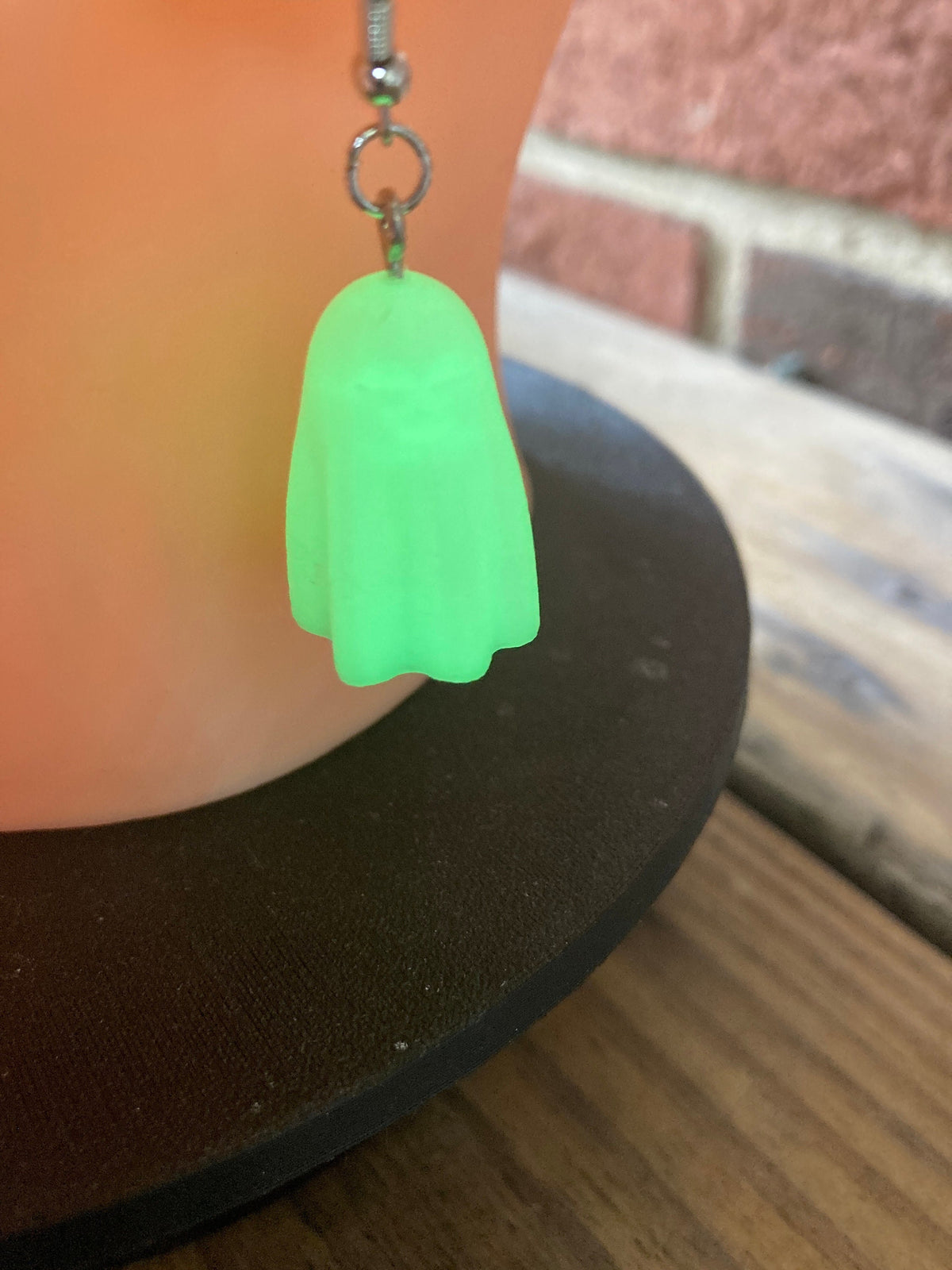 Glow in the Dark Ghost Earrings, Spooky Halloween Jewelry