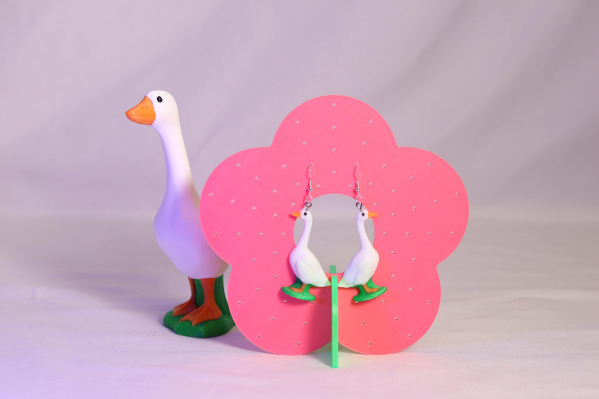Goose Earrings Bird Jewelry Animal Gift for Her Nature Inspired Accessory