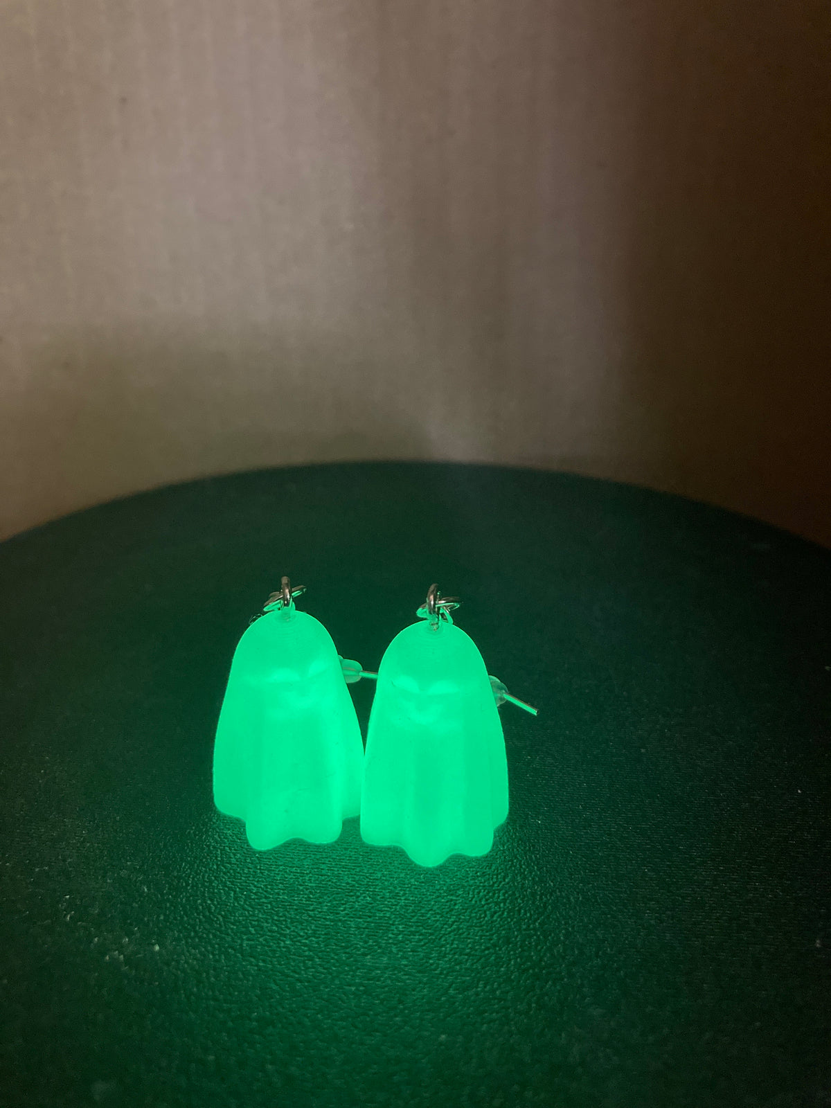 Glow in the Dark Ghost Earrings, Spooky Halloween Jewelry