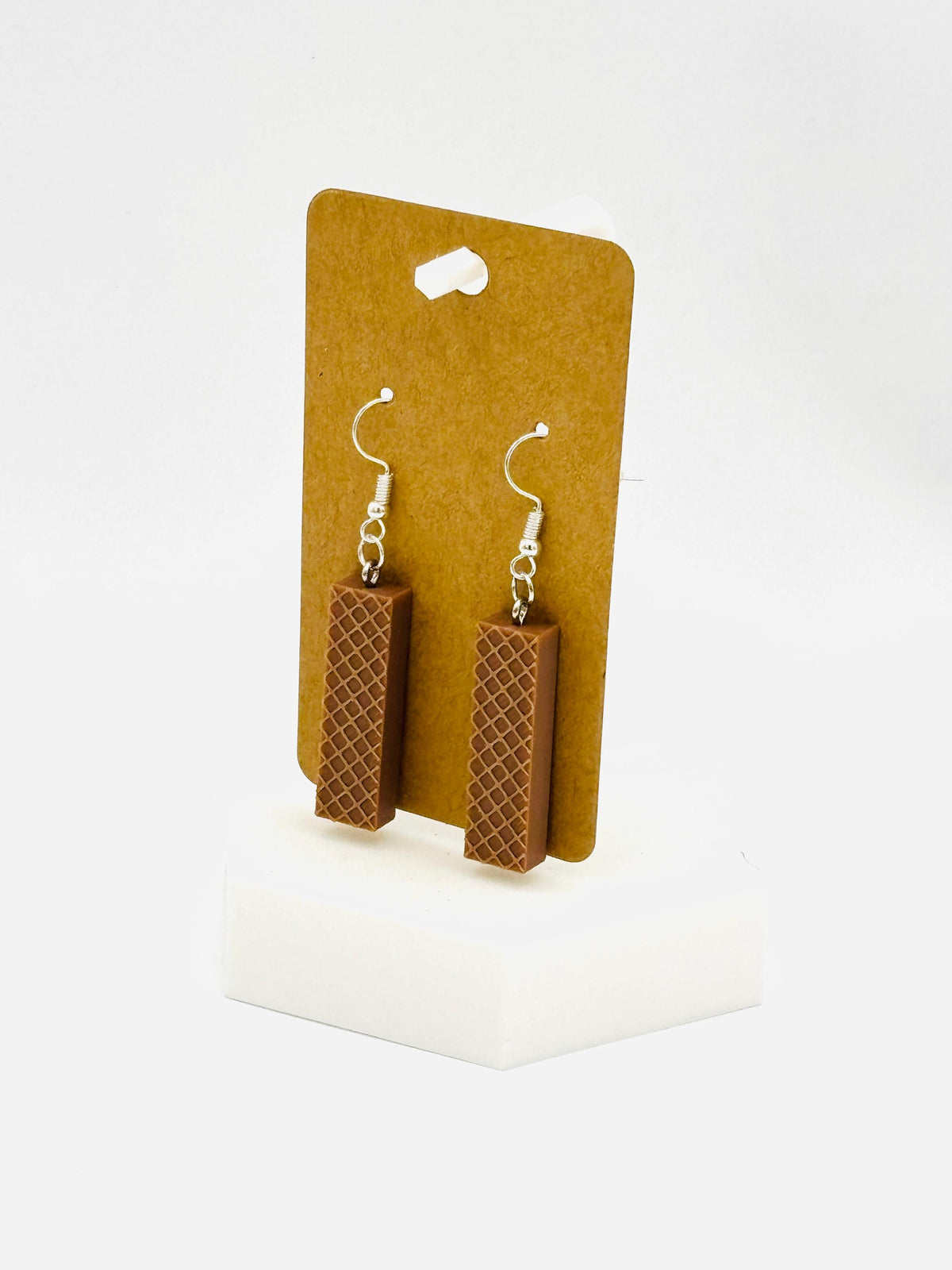 Nutty Buddy Earrings Snack Cake Jewelry Novelty Dessert Dangle Earrings