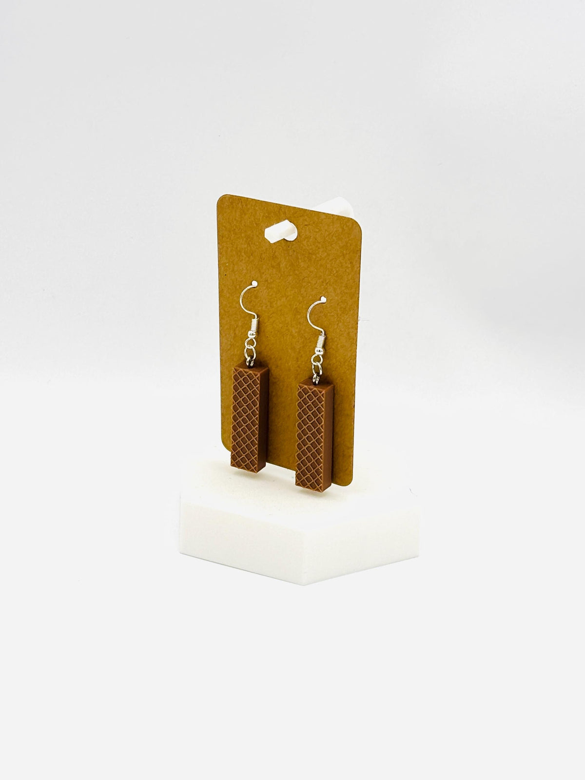 Nutty Buddy Earrings Snack Cake Jewelry Novelty Dessert Dangle Earrings