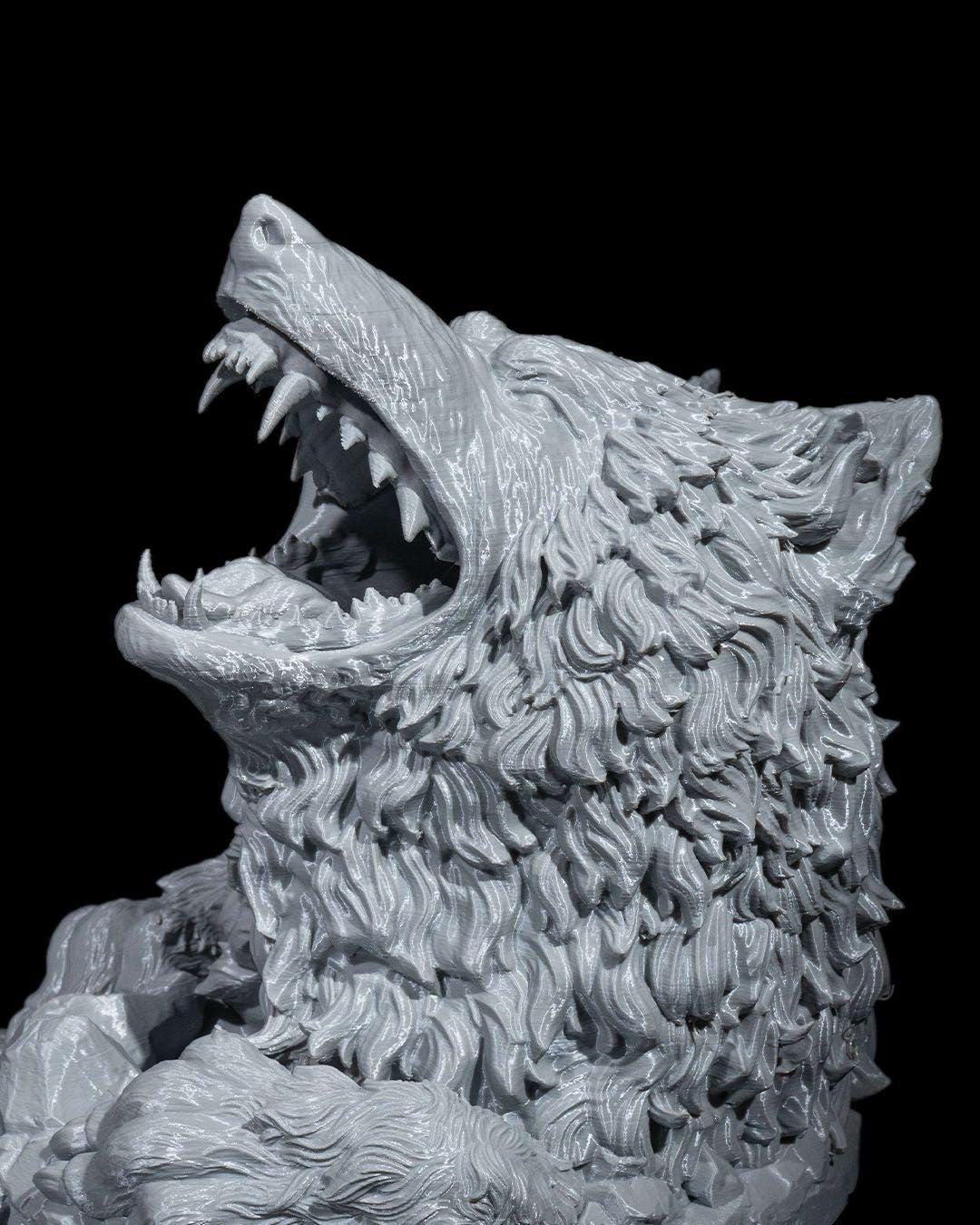 Wolf Dice Tower Tabletop RPG Dice Roller Dungeon Game Accessory