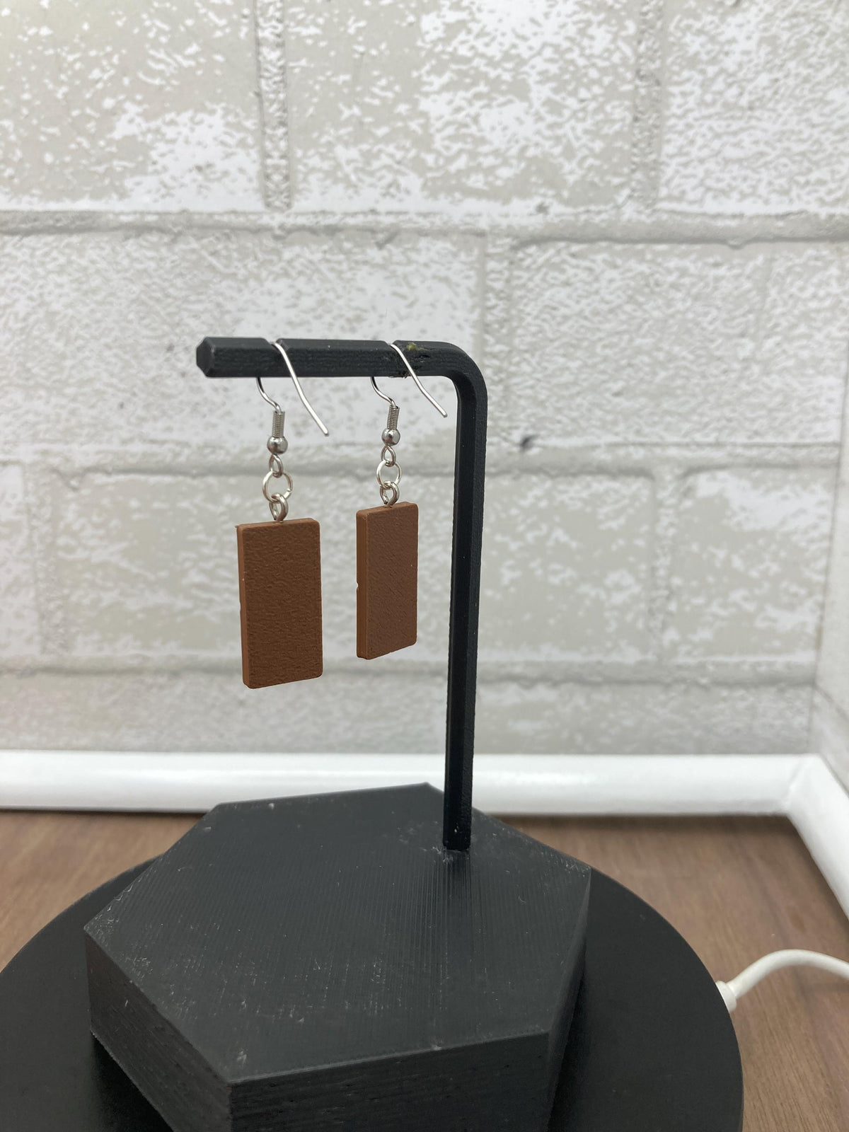 Cosmic Brownie Dangle Earrings: 90s Nostalgic Snack Jewelry