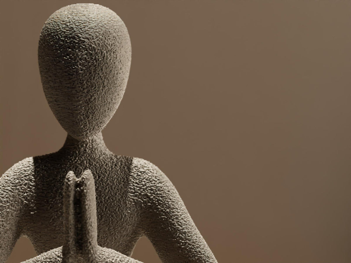 NObody Prayer Minimalist Contemplative Sculptural Figurine