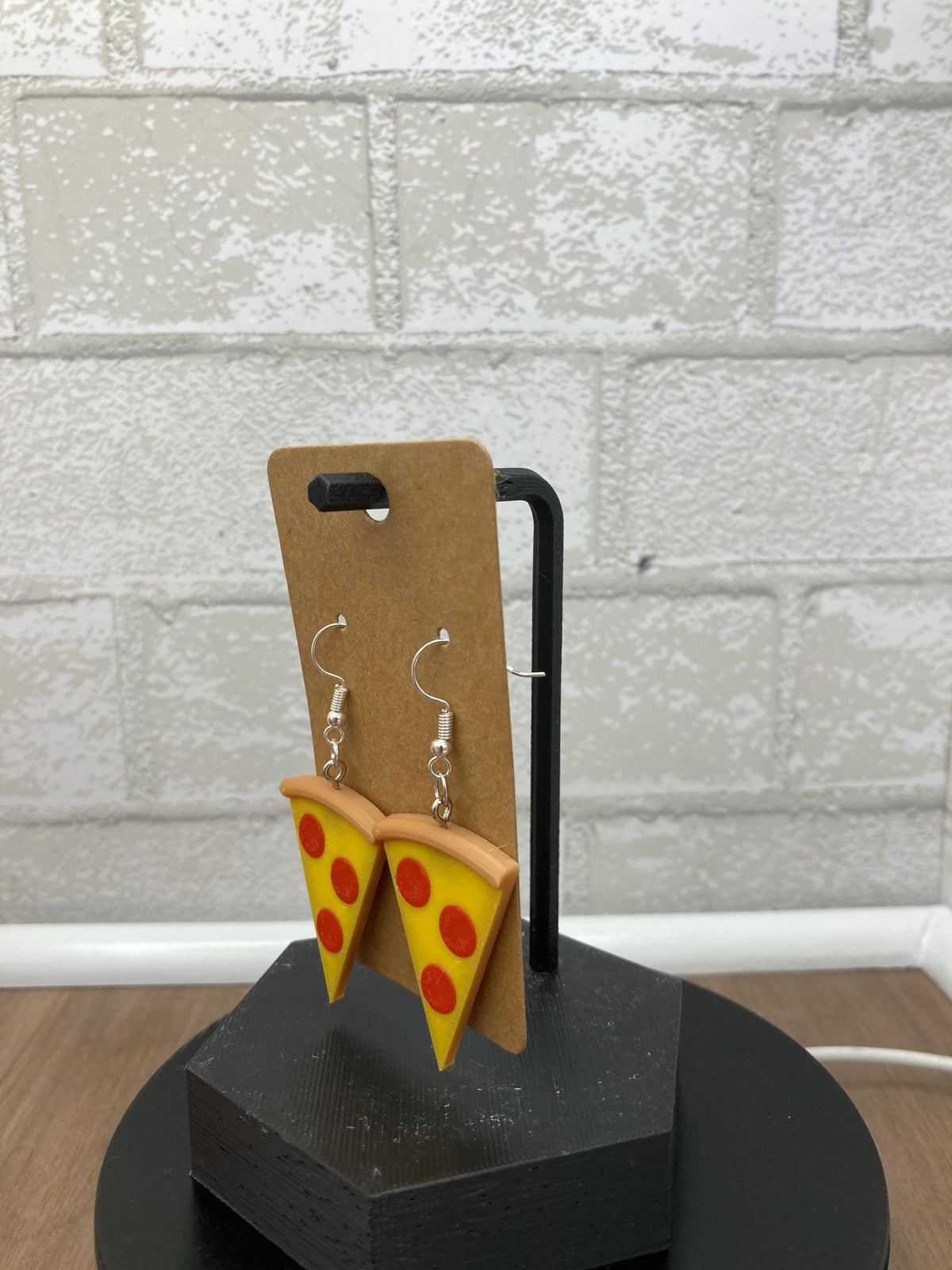 Pizza Slice Earrings, Fun Food Jewelry Gift