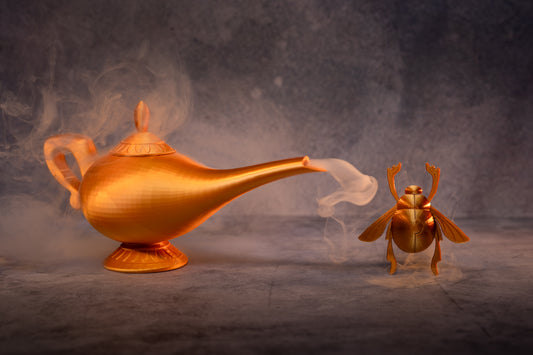 Magic Lamp Aladdin Inspired Lamp Unique Decor Disney Fans Gift Collectible Aladdin Lamp Home Decor Fantasy Room Decoration
