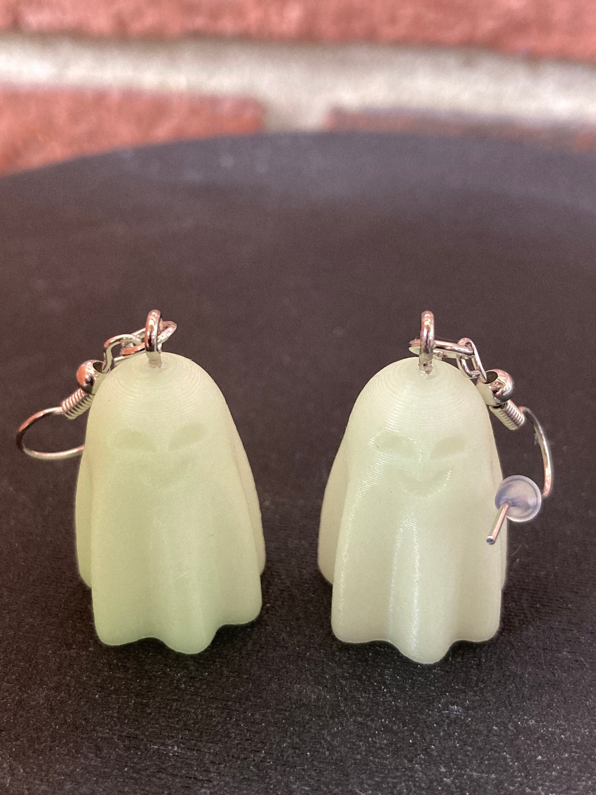 Glow in the Dark Ghost Earrings, Spooky Halloween Jewelry