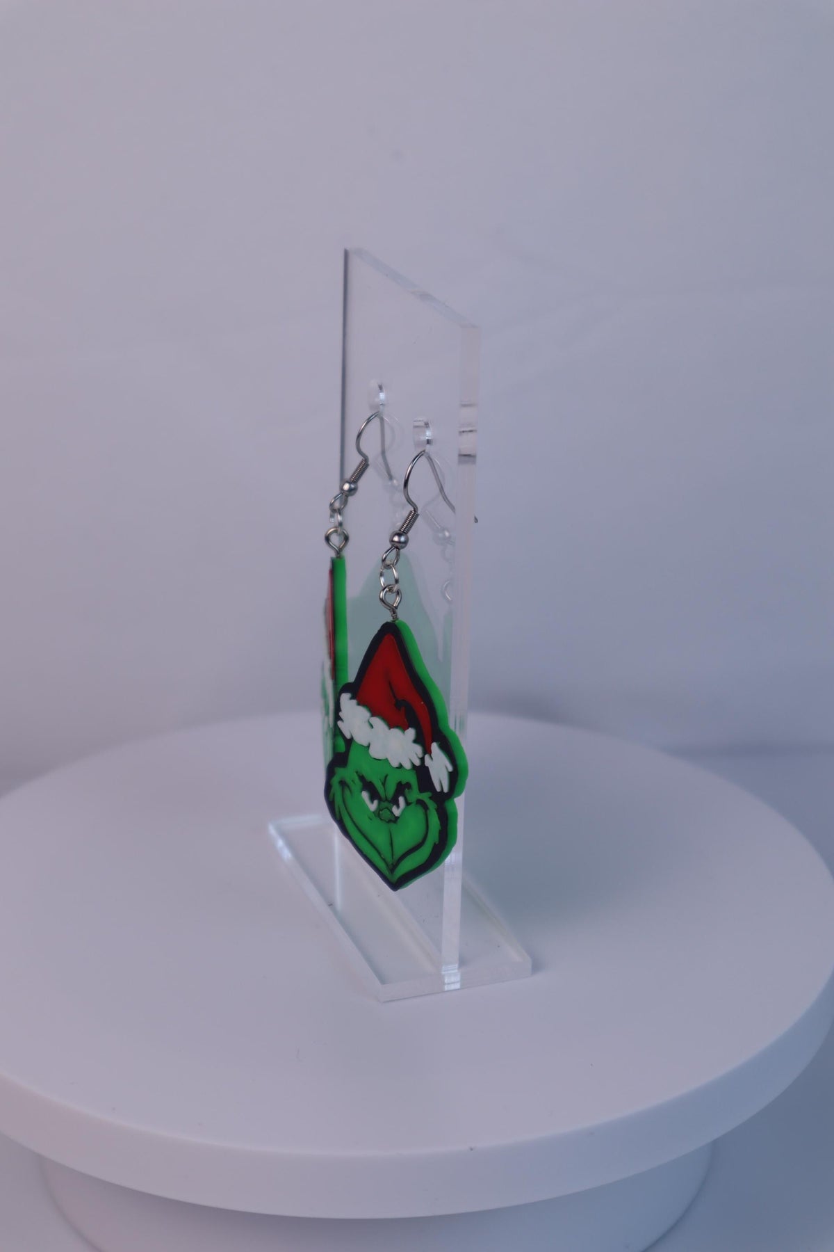 The Grinch Earrings Fun Christmas Jewelry Unique Holiday Earrings Perfect Gift for Grinch Fans Handmade Christmas Accessories