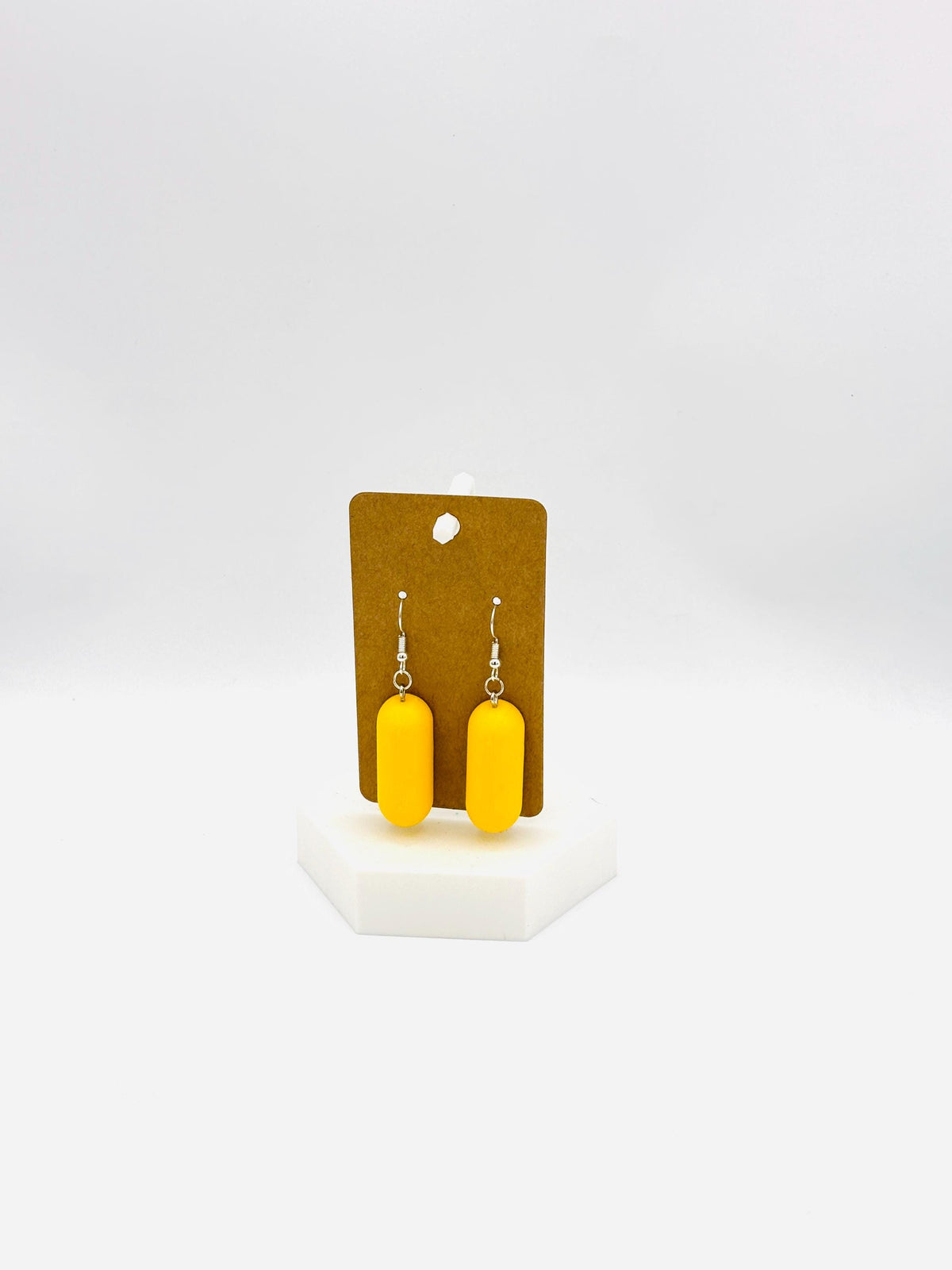 Twinkie Snack Cake Earrings Fun Food Jewelry Novelty Dessert Dangle Earrings