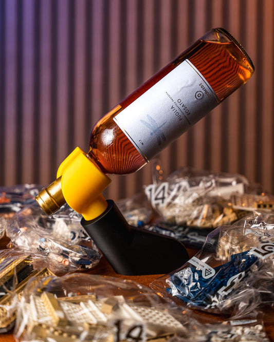 The Brick Wine Holder Balancing Toy Arm Wine Bottle Stand