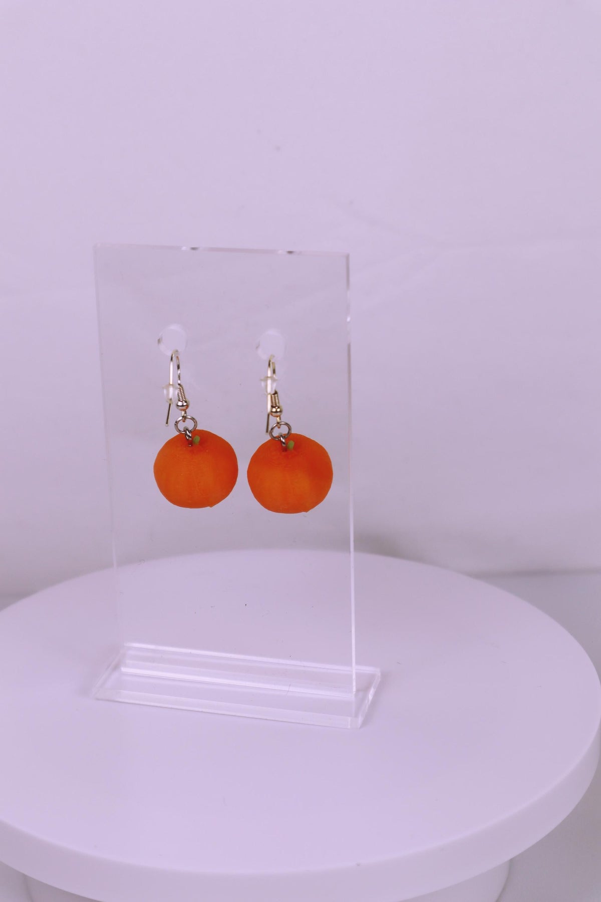 3D Printed Jack-o'-lantern Earrings, Spooky Halloween Jewelry