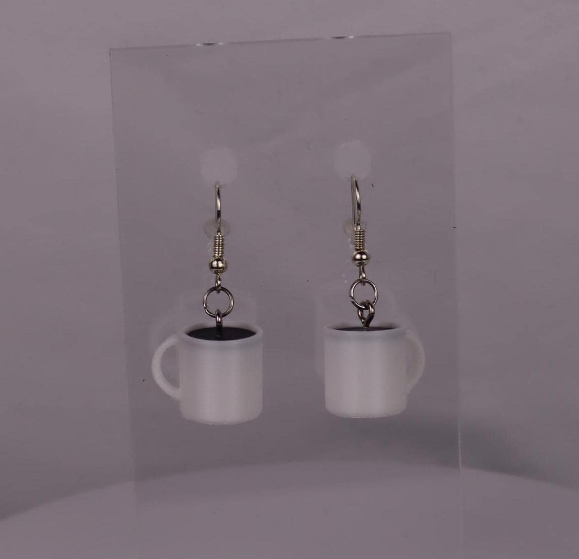 Coffee Mug Dangle Earrings, Coffee Lover Jewelry
