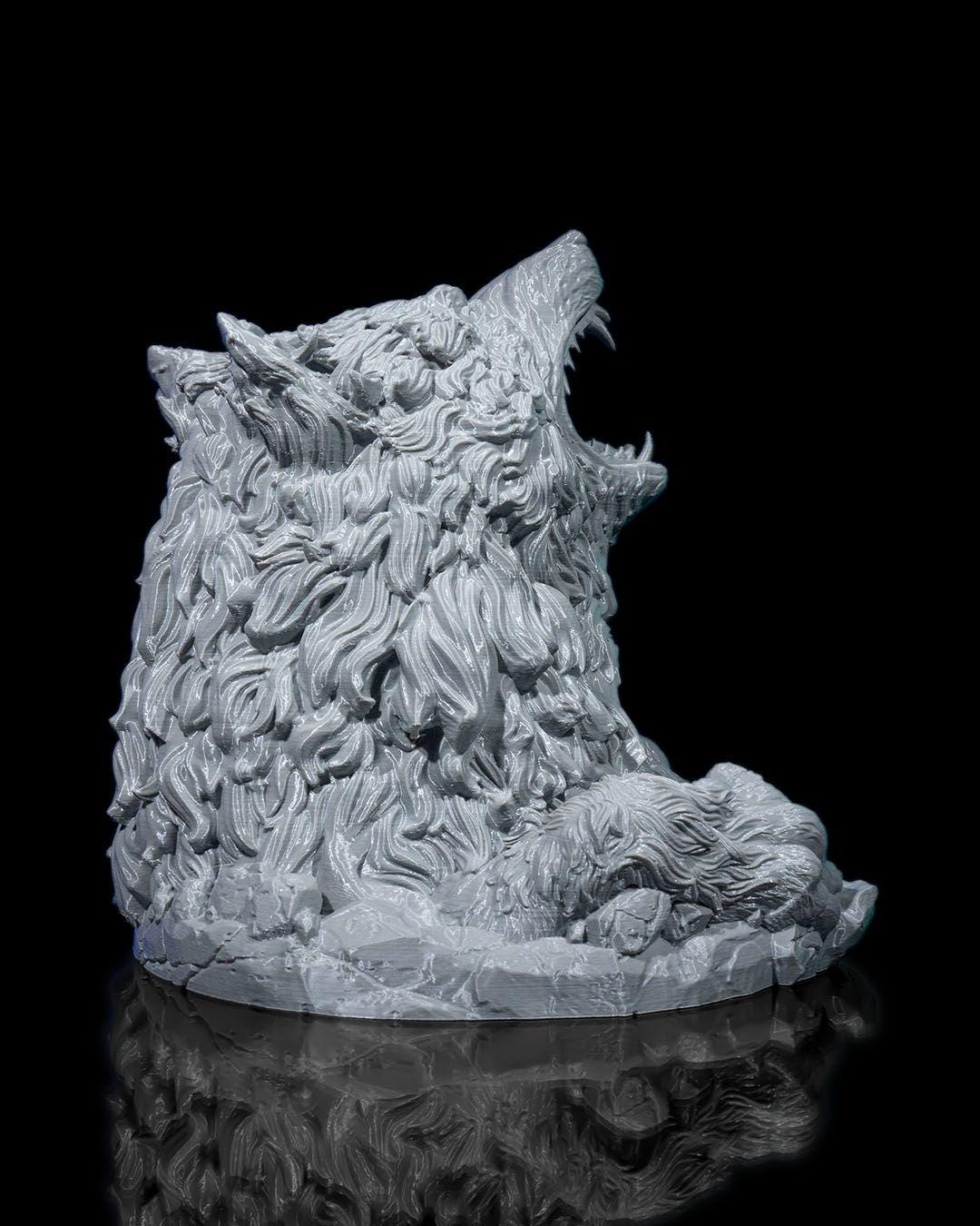 Wolf Dice Tower Tabletop RPG Dice Roller Dungeon Game Accessory