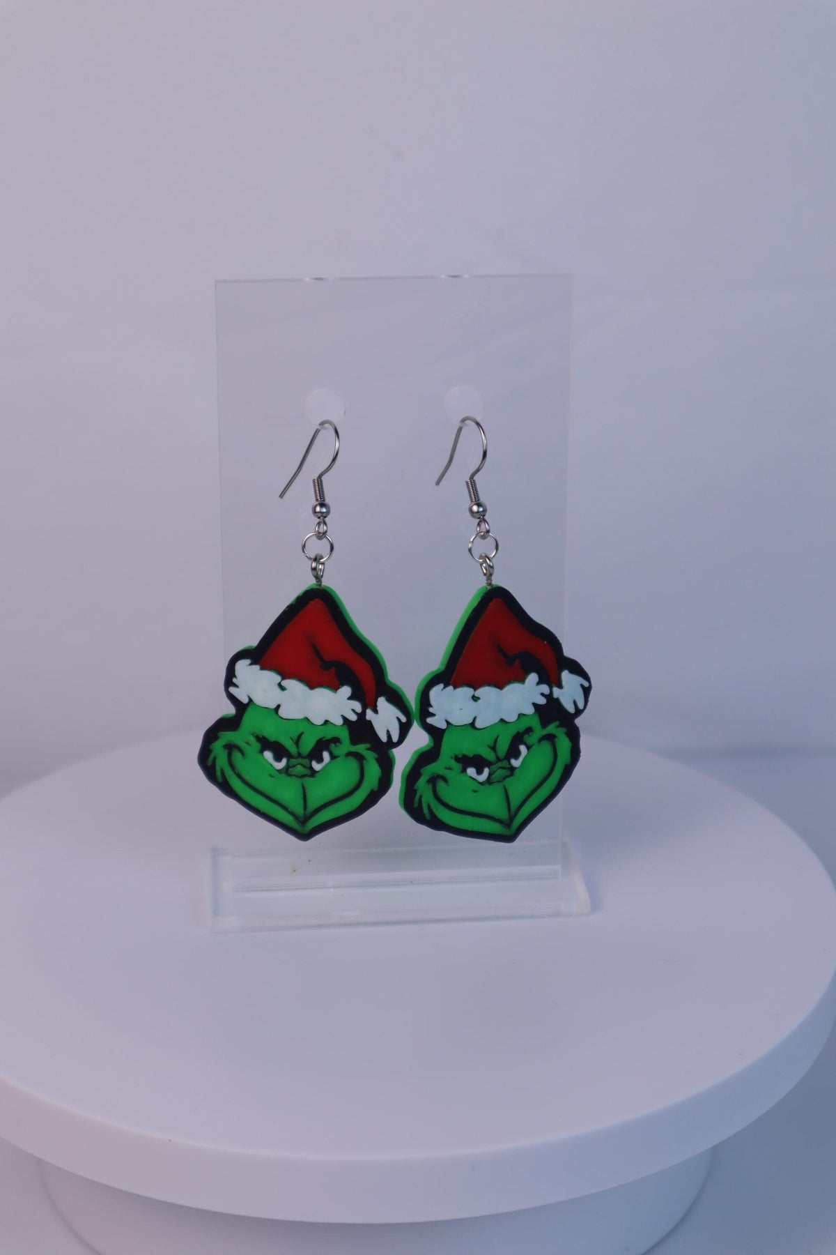 The Grinch Earrings Fun Christmas Jewelry Unique Holiday Earrings Perfect Gift for Grinch Fans Handmade Christmas Accessories