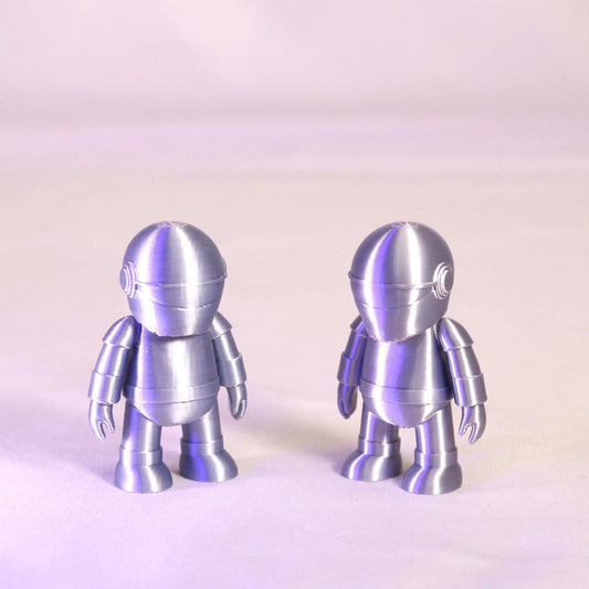 Gort The Robot Chibi Robot Figure Retro Sci Fi Desk Decor Collectible