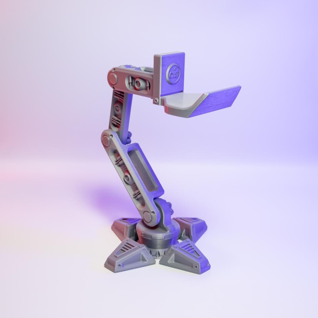 RoboArm Gaming Controller Holder Futuristic Desk Accessory Unique Gamer Gift Functional Controller Stand Perfect for Organizing Gaming Setup