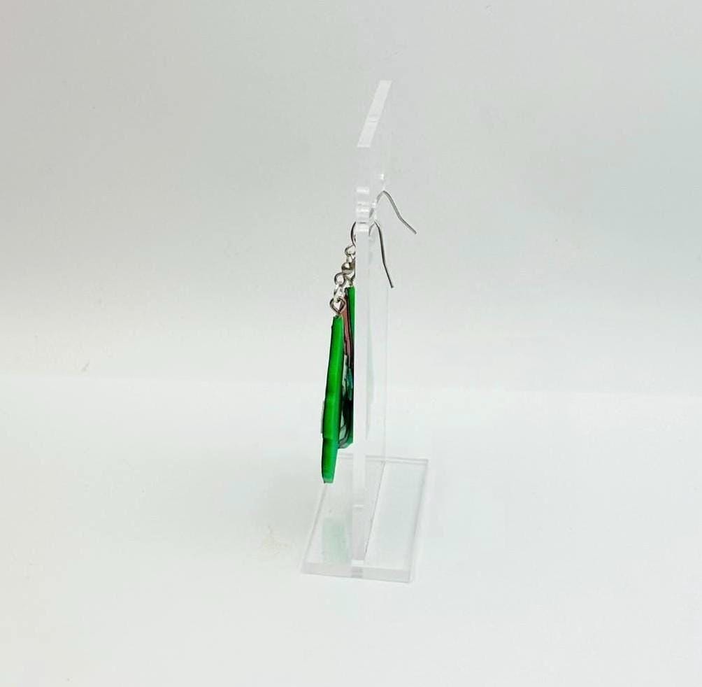 The Grinch Earrings Fun Christmas Jewelry Unique Holiday Earrings Perfect Gift for Grinch Fans Handmade Christmas Accessories