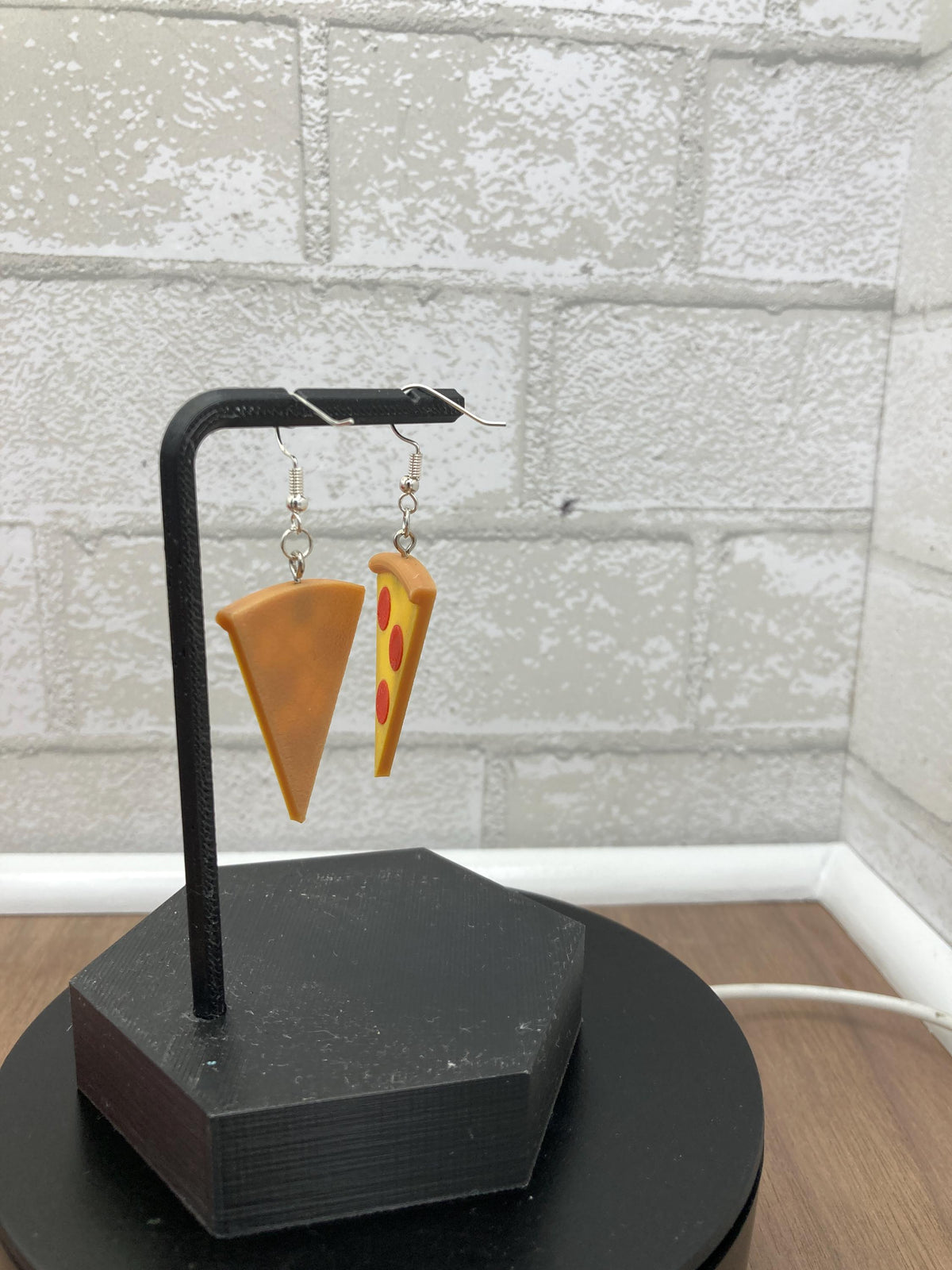 Pizza Slice Earrings, Fun Food Jewelry Gift