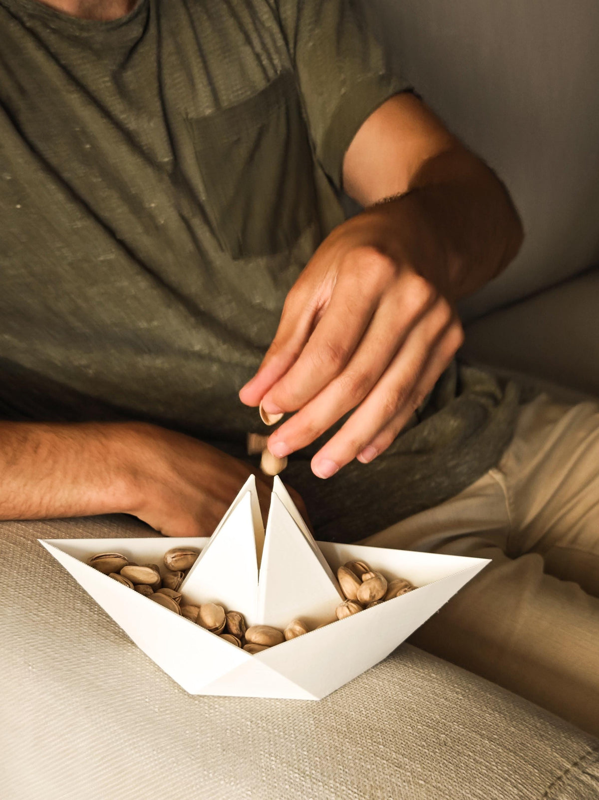 PipaShip Snack Bowl Two-in-One Boat Design for Shell Snacks