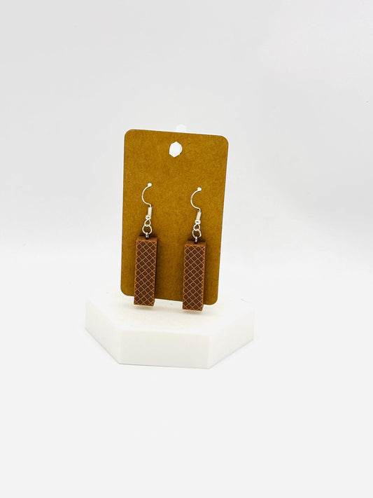 Nutty Buddy Earrings Fun Food Themed Jewelry Unique Gift for Snack Lovers Quirky Lightweight Earrings