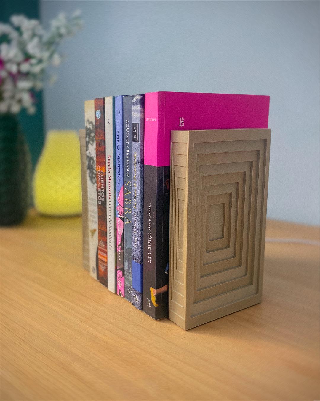 Geometric Bookends, Set of Rectangle Bookends