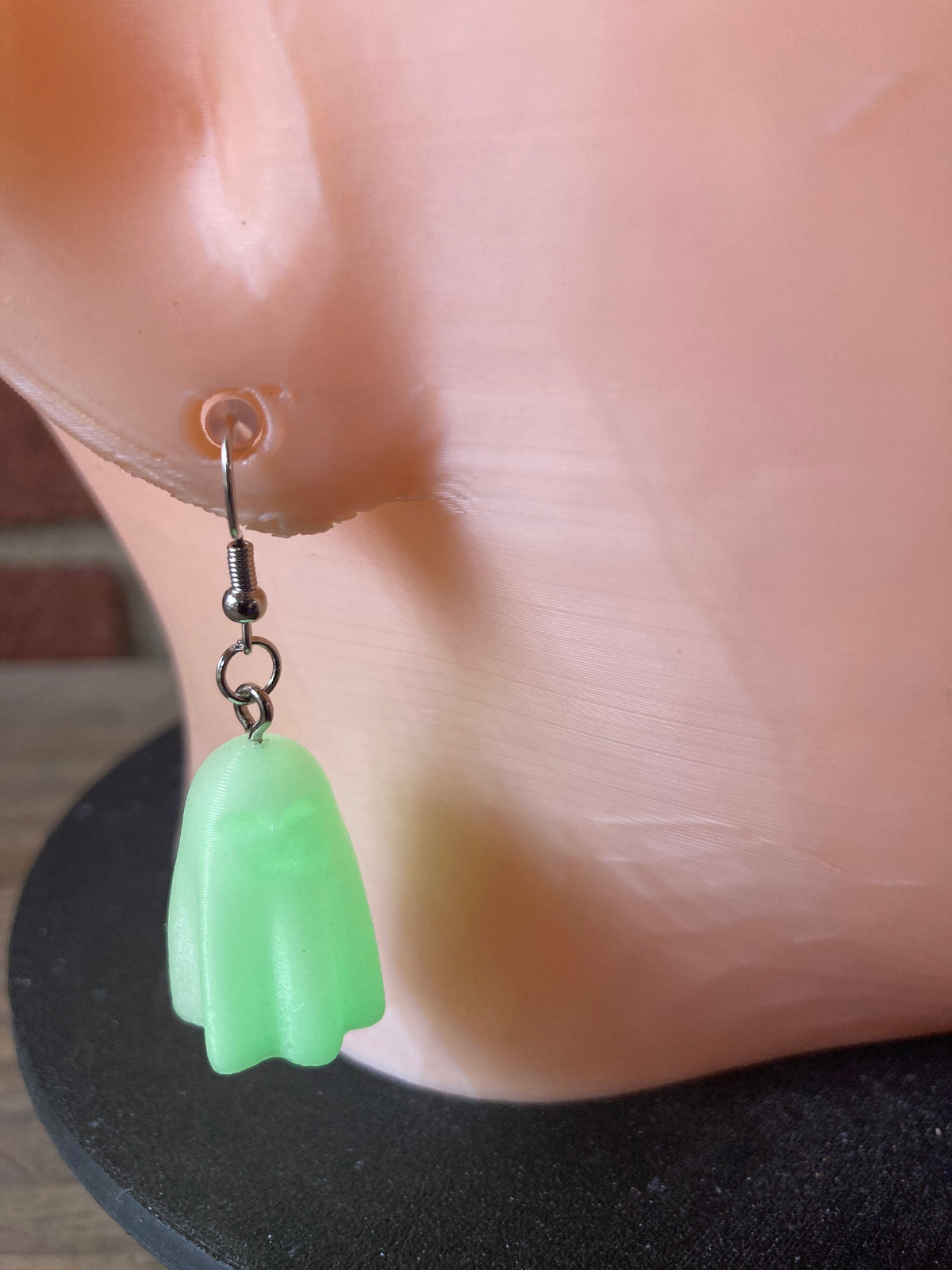 Glow in the Dark Ghost Earrings, Spooky Halloween Jewelry