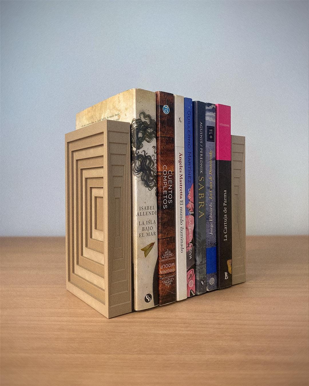 Geometric Bookends, Set of Rectangle Bookends