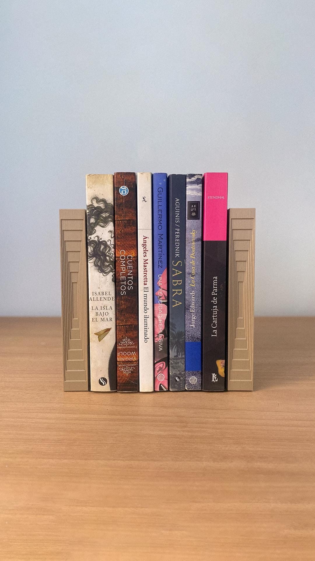 Geometric Bookends, Set of Rectangle Bookends