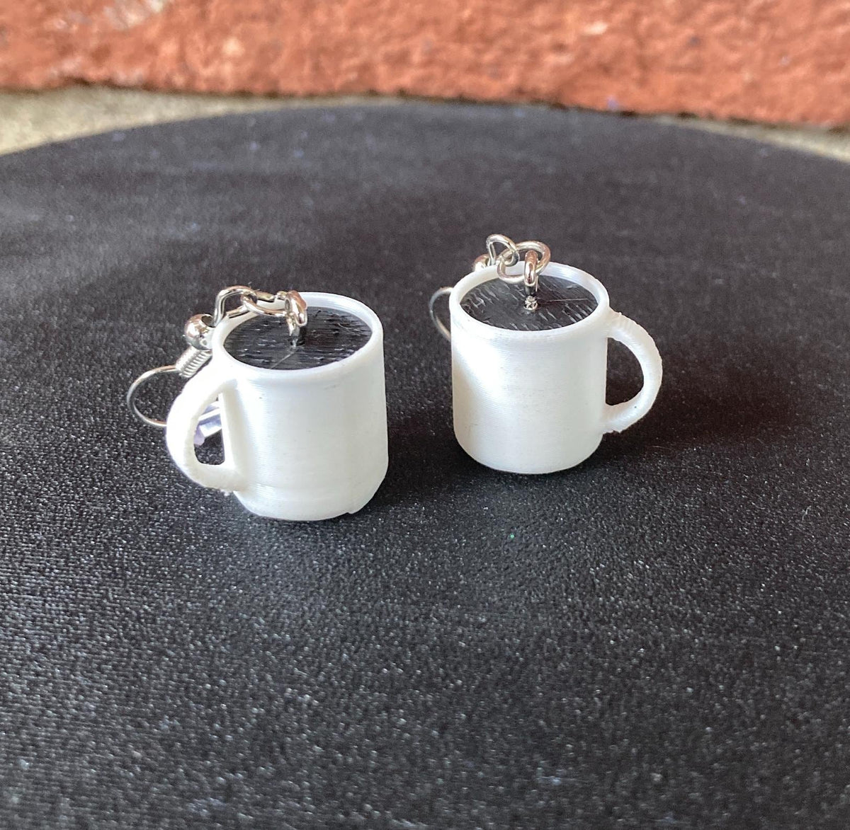 Coffee Mug Dangle Earrings, Coffee Lover Jewelry