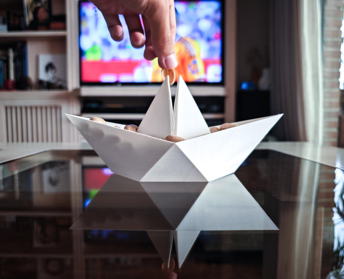 PipaShip Snack Bowl Two-in-One Boat Design for Shell Snacks