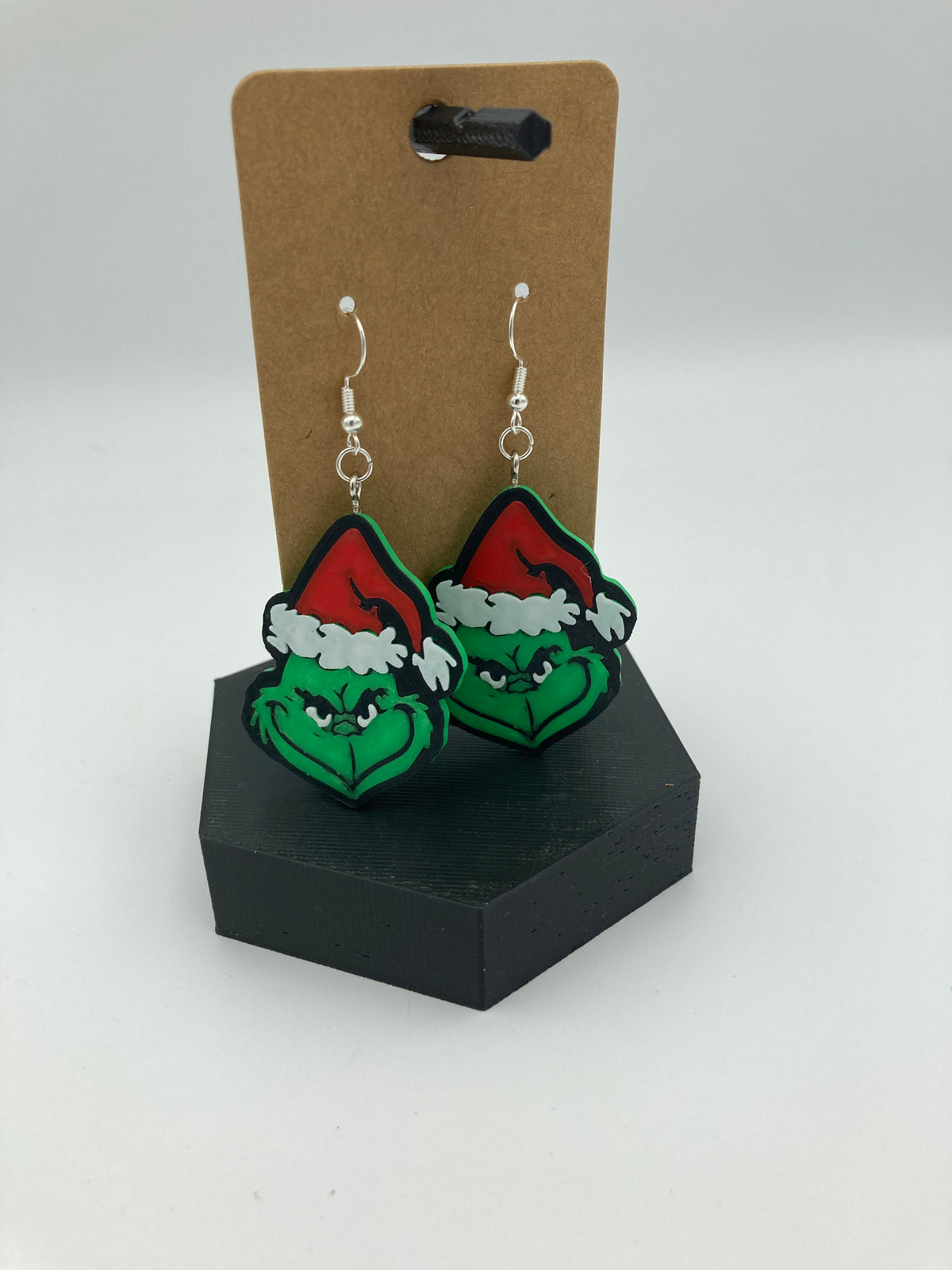 The Grinch Earrings Fun Christmas Jewelry Unique Holiday Earrings Perfect Gift for Grinch Fans Handmade Christmas Accessories